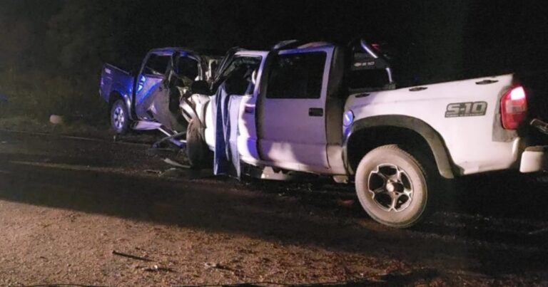 Tres muertos en un choque frontal de camionetas en una ruta de Córdoba