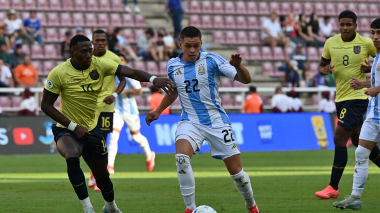 Sudamericano Sub 20: Argentina empató con Ecuador y avanzó como segundo en su grupo