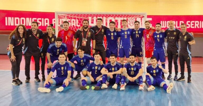 La Selección de Futsal salió campeona del Torneo 4 Naciones en Indonesia