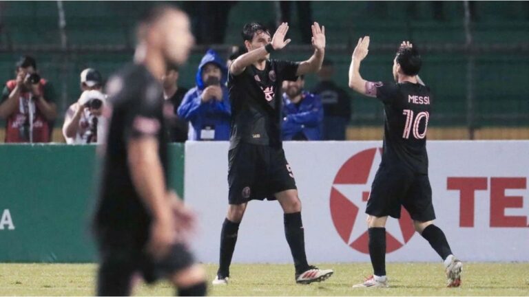 Con tantos de Messi y Redondo, el Inter Miami goleó a Olimpia en Honduras