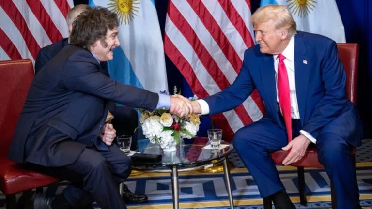 El elogio de Donald Trump a Javier Milei: «Estoy orgulloso de vos»