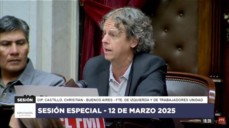 Christian Castillo: «Ya todos los recursos a Bahía Blanca y frenen la represión contra jubilados»