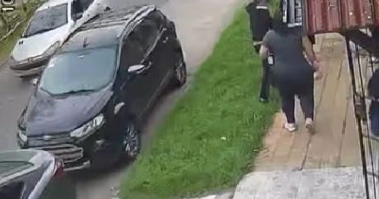 Video: las dramáticas imágenes de un violento y múltiple robo en Villa Luzuriaga