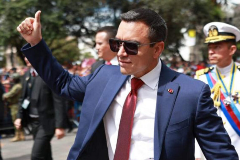El presidente Noboa priorizó la lucha contra el reclutamiento infantil