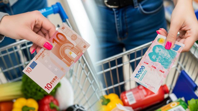 Argentina, cara en dólares y también en euros: cuánto cuesta llenar el changuito versus España