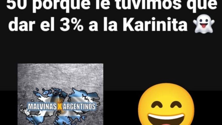 Estallaron los memes: «No llegamos al 50 por ciento porque le tuvimos que dar el 3% a Karina»
